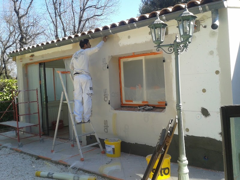 Chantier d'isolation par l'extérieur réalisé par Isopeint